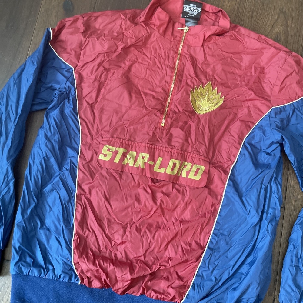 Disney Avengers Guardians Of The Galaxy Star Lord Zip Anorak Jacket‎ Size Med